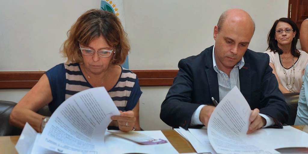 Ministra de educacion Cristina Storioni firmo convenios con Copade Deporte y Cultura