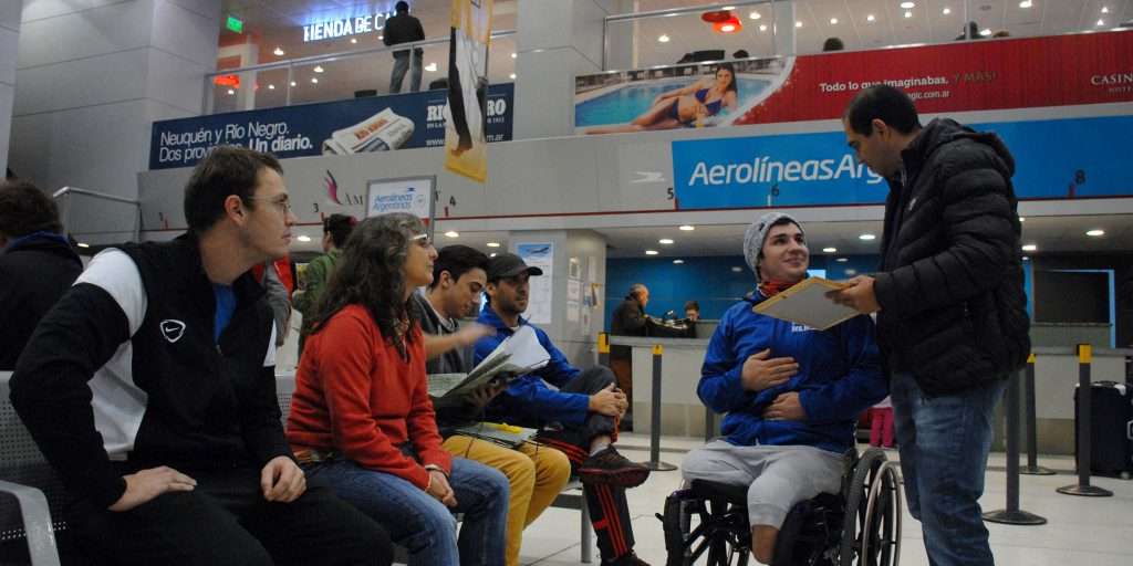 Atleta discapacitado neuquino competira en Brasil Lautaro Ezequiel Aguilar Tracana...